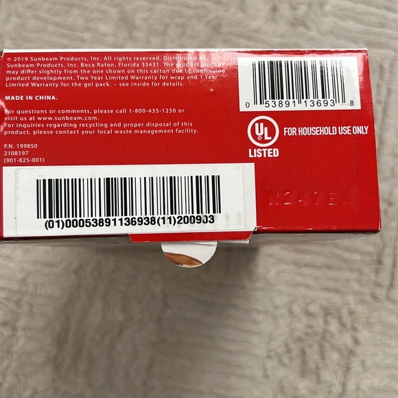 Sunbeam Heating Pad Wrap and cold pack for Joint Pain Relief, Auto Shut Off, New - Picture 6 of 16